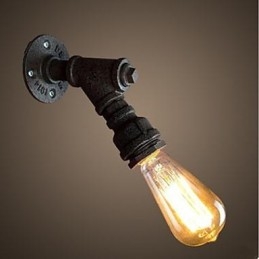 Rustik Lodge Målningsfunktion För Arc Ambient Light Wall Sconces Wall Light
