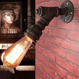Rustik Lodge Målningsfunktion För Arc Ambient Light Wall Sconces Wall Light