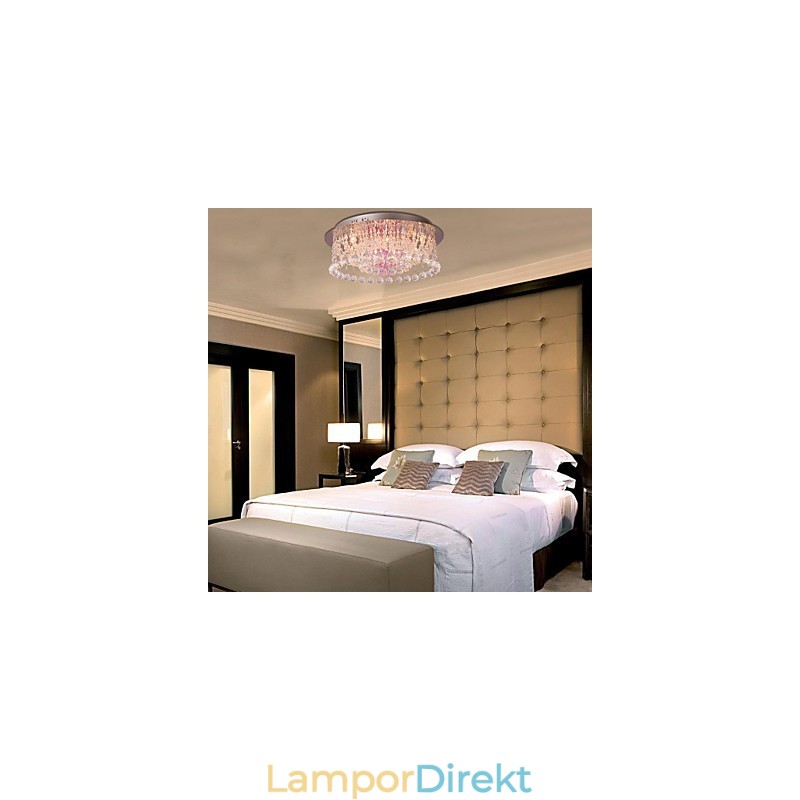 Lyxig Kristallkrona Med 12 Lampor Louis Design