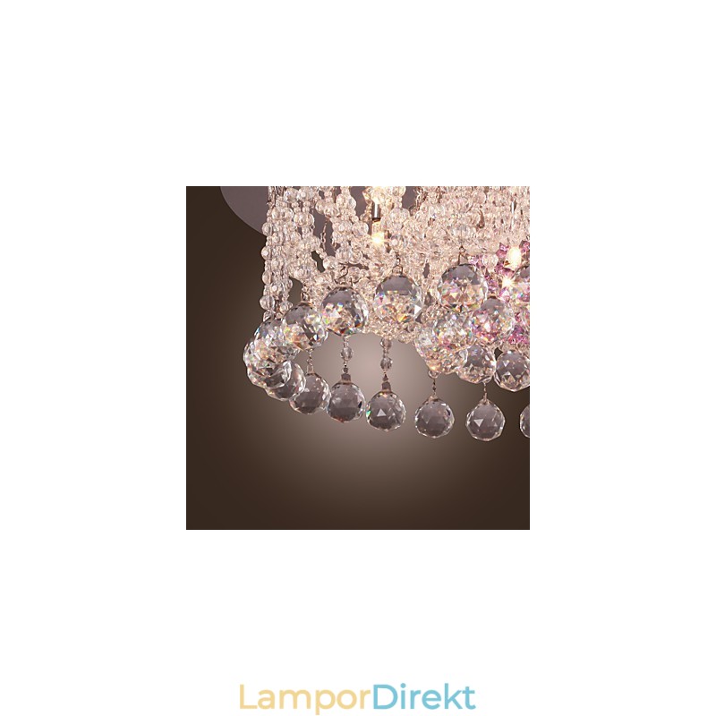 Lyxig Kristallkrona Med 12 Lampor Louis Design