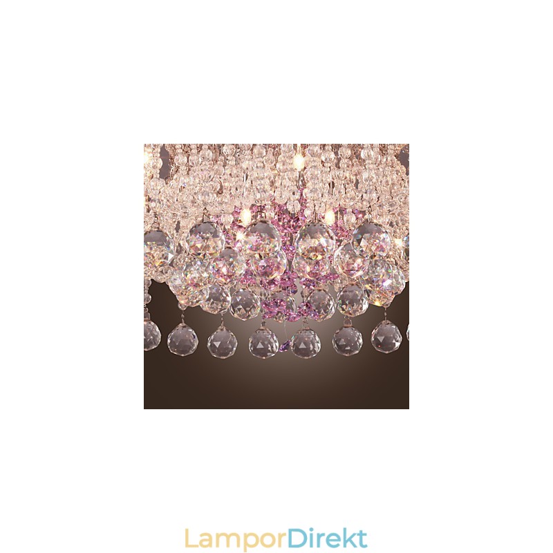 Lyxig Kristallkrona Med 12 Lampor Louis Design