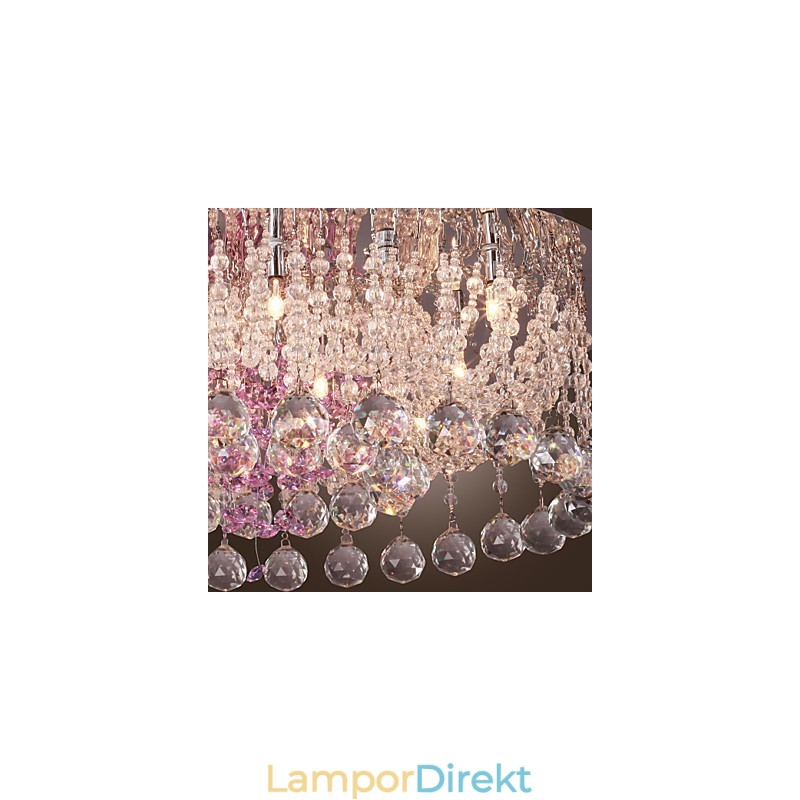 Lyxig Kristallkrona Med 12 Lampor Louis Design