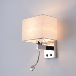 Det Moderna Hotellrummet Läsning Kreativt Tyg Korridor Balkong Sänglampa Väggljus