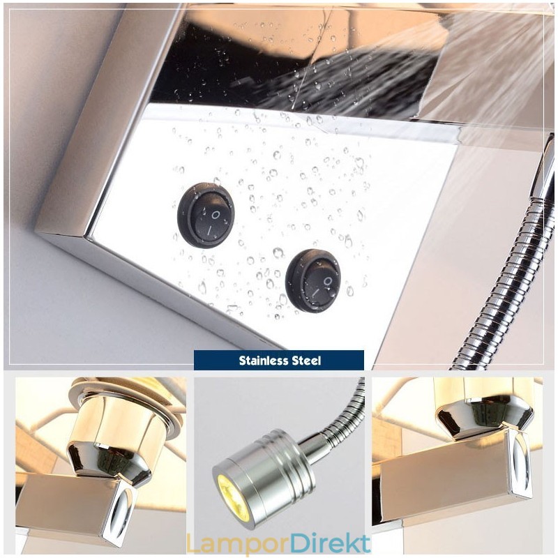 Det Moderna Hotellrummet Läsning Kreativt Tyg Korridor Balkong Sänglampa Väggljus