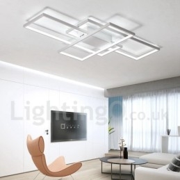 Modern Samtida Aluminiummålning Taklampa Infälld Vägglampa Med Fjärrkontroll Dimmer För Vardagsrummets Sängrum Kan Även Användas Som Vägglampa