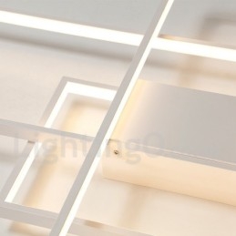 Modern Samtida Aluminiummålning Taklampa Infälld Vägglampa Med Fjärrkontroll Dimmer För Vardagsrummets Sängrum Kan Även Användas Som Vägglampa