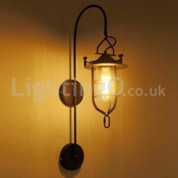 Retro Dock Vägglampa Black Wharf Vägglampor Dock Sconce Restaurang Vardagsrum Café Bar Klädaffär