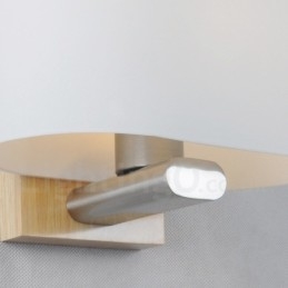 Modernt Samtida Trä Vägglampor I Rostfritt Stål Med Glasskärm För Gångbaren Café Sovrum Study Loft Trissa Vägglampa