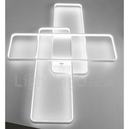 Modern Samtida Aluminiummålning Taklampa Infälld Vägglampa Med Fjärrkontroll Dimmer För Vardagsrummets Sängrum Kan Även Användas Som Vägglampa