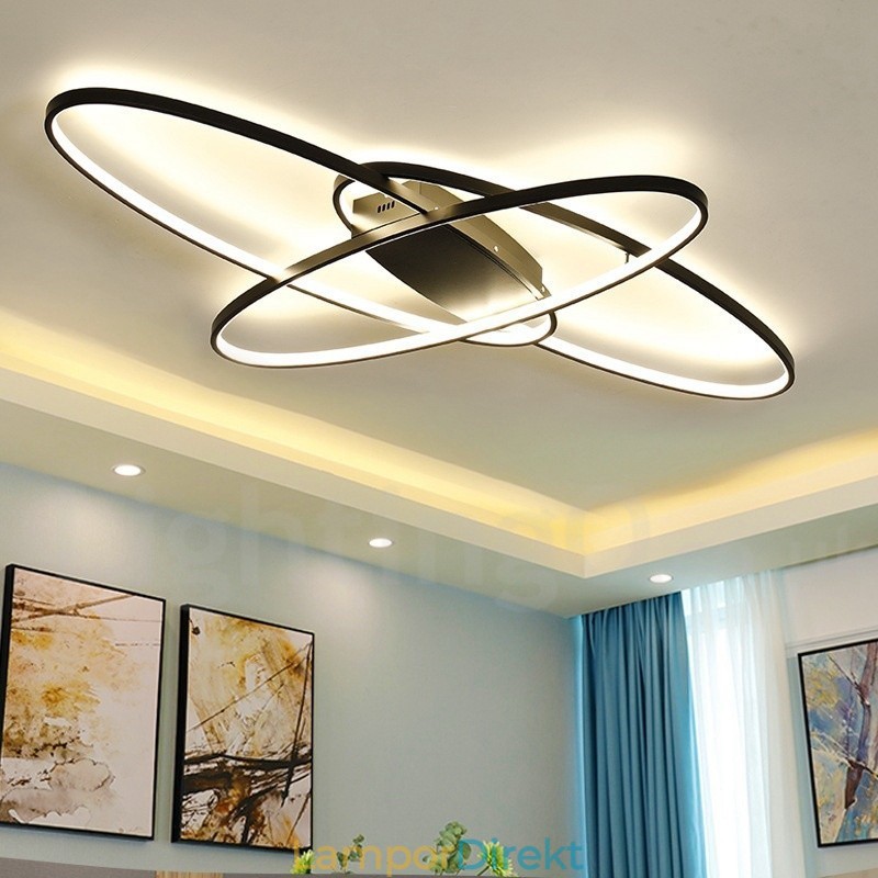 Dimbar Oval Modern Samtida Taklampa Av Aluminium Infälld Lampa För Vardagsrumsbäddsrum Kan Även Användas Som Vägglampa