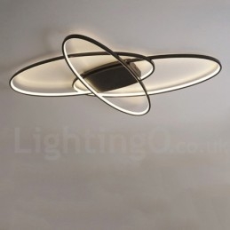Dimbar Oval Modern Samtida Taklampa Av Aluminium Infälld Lampa För Vardagsrumsbäddsrum Kan Även Användas Som Vägglampa