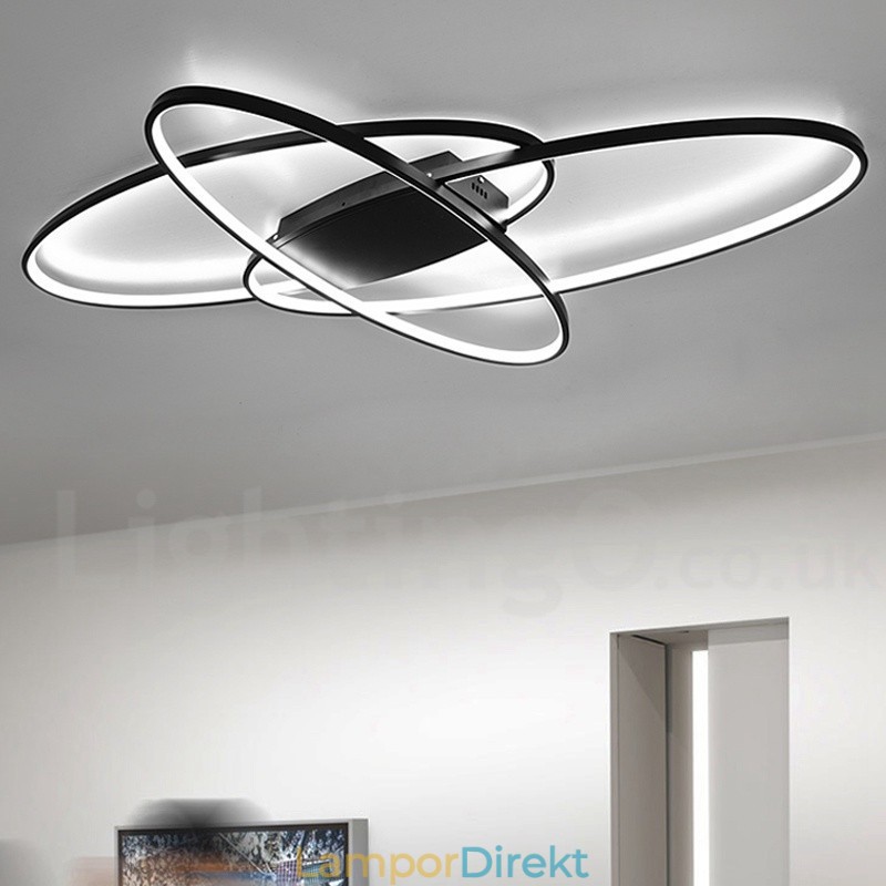 Dimbar Oval Modern Samtida Taklampa Av Aluminium Infälld Lampa För Vardagsrumsbäddsrum Kan Även Användas Som Vägglampa