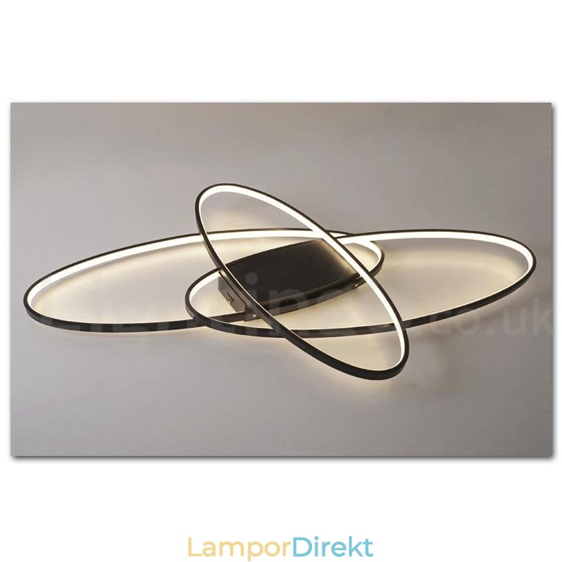 Dimbar Oval Modern Samtida Taklampa Av Aluminium Infälld Lampa För Vardagsrumsbäddsrum Kan Även Användas Som Vägglampa