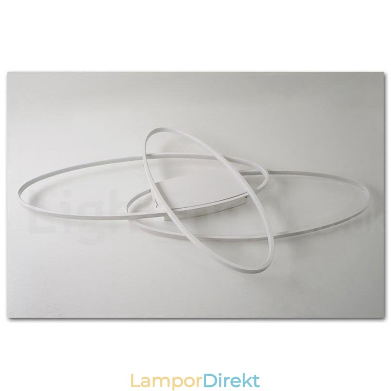 Dimbar Oval Modern Samtida Taklampa Av Aluminium Infälld Lampa För Vardagsrumsbäddsrum Kan Även Användas Som Vägglampa