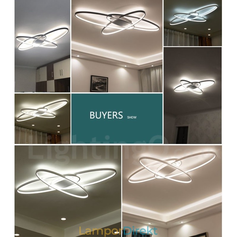 Dimbar Oval Modern Samtida Taklampa Av Aluminium Infälld Lampa För Vardagsrumsbäddsrum Kan Även Användas Som Vägglampa
