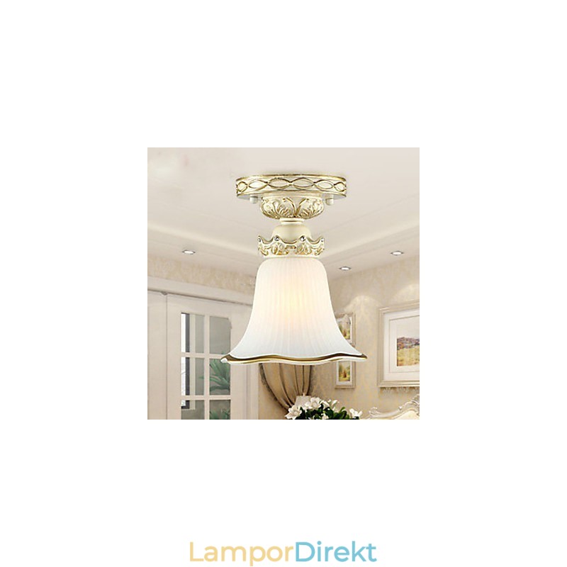 Europe Type Resin Glas Kupol Ljus Sweet To Absorb Dome Light Lamp