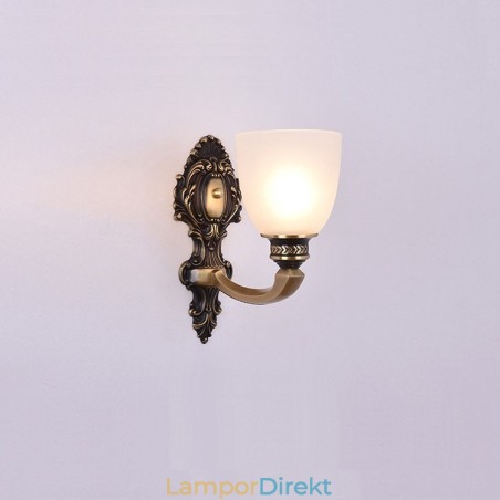 Ren Mässing Lyxig Rustik Retro Vintage Mässing 1 Ljus Ljus Vägglampa Med Glasskärm Special För Hotellkontor Showroom Vardagsrum Matsal Ren Mässing Lyxig Rustik Retro Vintage Mässing 1 Ljus Ljus Vägglampa Med Glasskärm Special För Hotellkontor Showroom Vardagsrum Matsal
