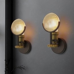 1 Ljus Rustik Retro Vintage Vägglampa Med Glasskärm Special För Hotellkontor Showroom Vardagsrum Matsal