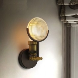 1 Ljus Rustik Retro Vintage Vägglampa Med Glasskärm Special För Hotellkontor Showroom Vardagsrum Matsal