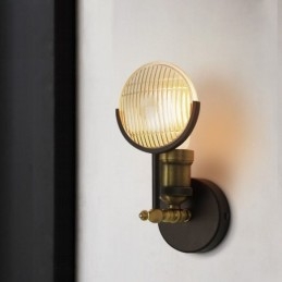 1 Ljus Rustik Retro Vintage Vägglampa Med Glasskärm Special För Hotellkontor Showroom Vardagsrum Matsal