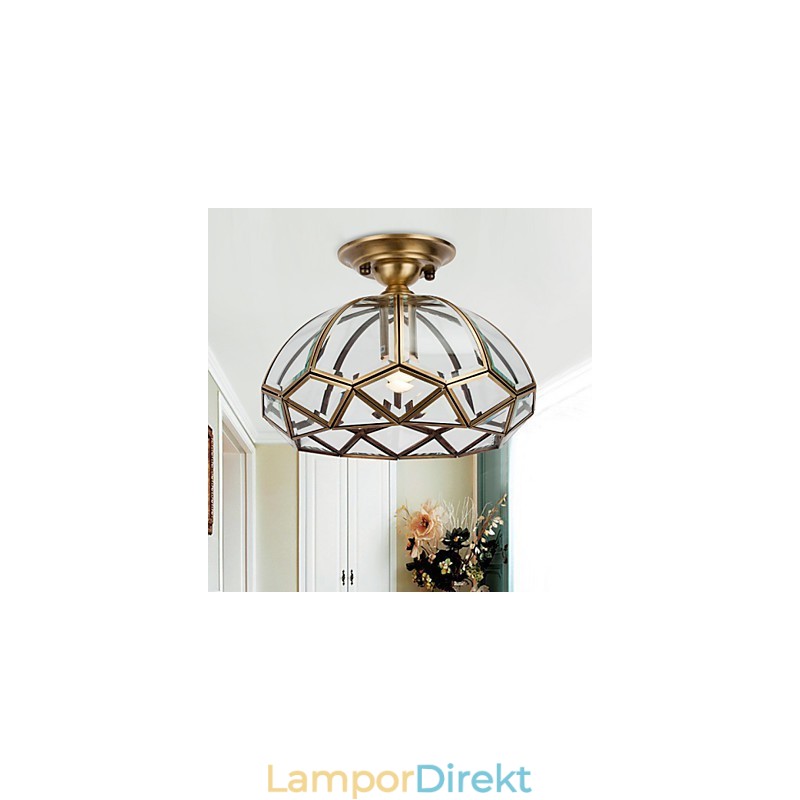Modern Och Modern Dekorativ Design Av Koppar Takljusfamilj