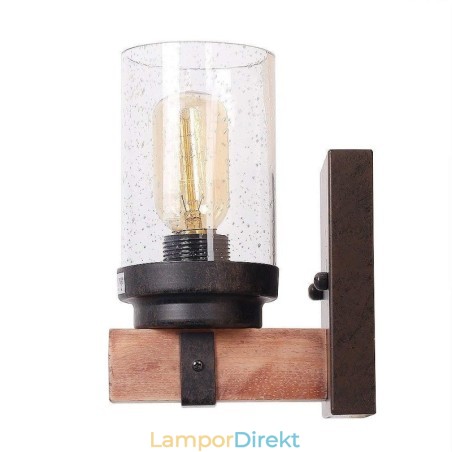 1 Ljus Vintage Trä Industriell Stil Vägglampa För Vindbar Loft Kafferestaurang 1 Ljus Vintage Trä Industriell Stil Vägglampa För Vindbar Loft Kafferestaurang