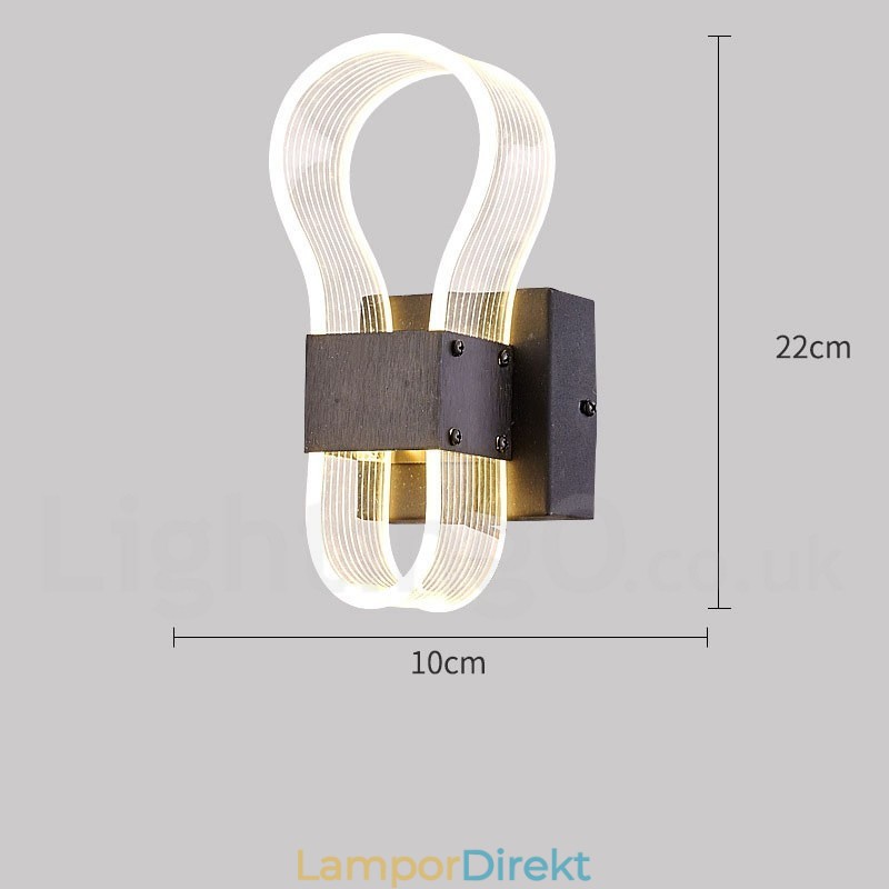Modern Vägglampa Med Akrylskärm För Korridorgången I Sovrummet