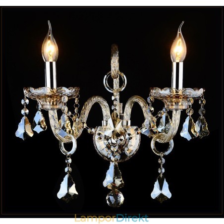 Ljus Matchande Cognac Färg K9 Kristallljus Retro Glas Vägglampa Ljus Matchande Cognac Färg K9 Kristallljus Retro Glas Vägglampa