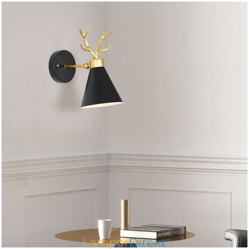 Modern Horn Vägglampa