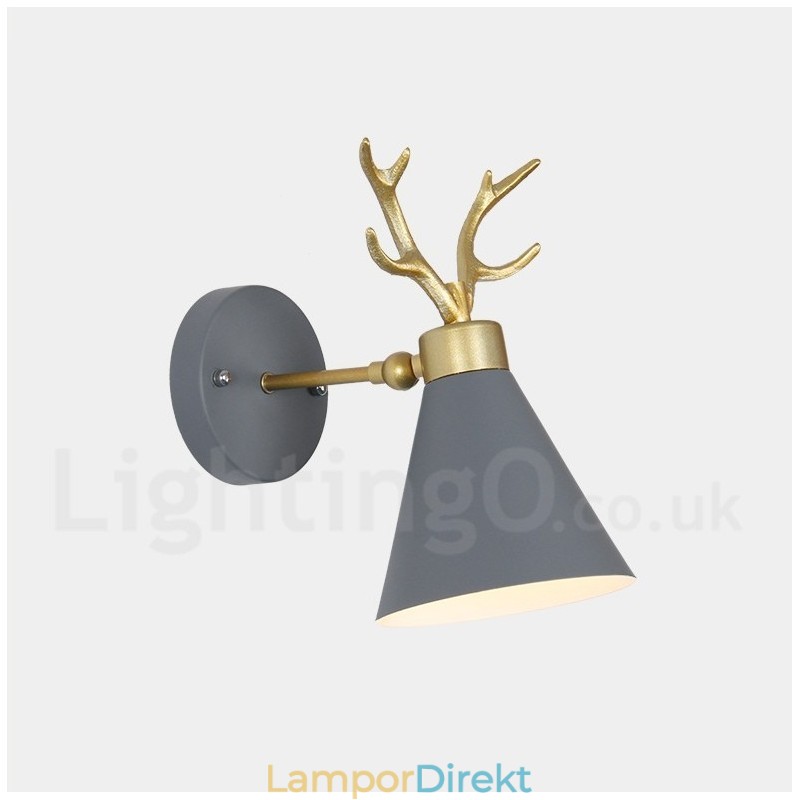 Modern Horn Vägglampa