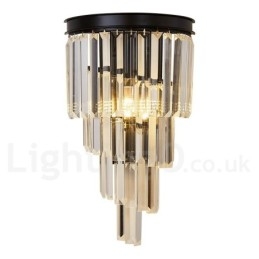 Modern Luxury K9 Kristallvägglampa Med Kristallskärm