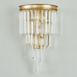 Modern Luxury K9 Kristallvägglampa Med Kristallskärm