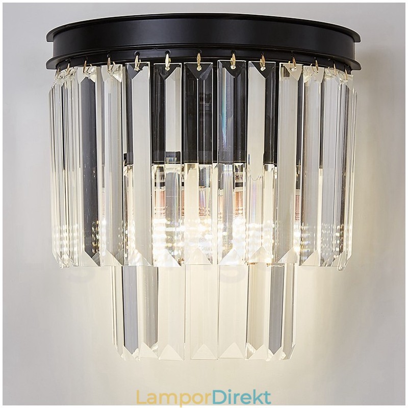 Modern Luxury K9 Kristallvägglampa Med Kristallskärm