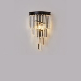 Modern Luxury K9 Kristallvägglampa Med Kristallskärm