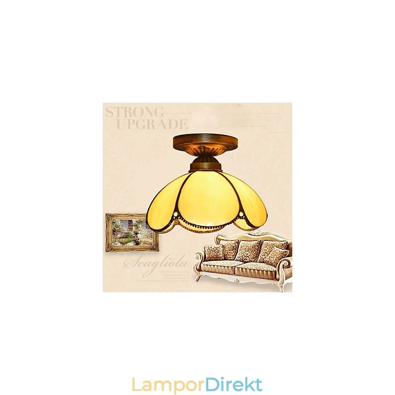 Europe Typ Återställande Forntida Sätt Är Kontrakterad Och Kreativ Konst Böjning Absorbera Dome Light Lamp