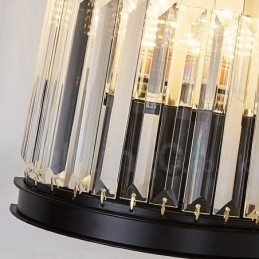 Modern Luxury K9 Kristallvägglampa Med Kristallskärm