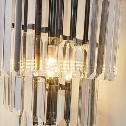 Modern Luxury K9 Kristallvägglampa Med Kristallskärm