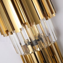 Modern Luxury K9 Kristallvägglampa Med Kristallskärm