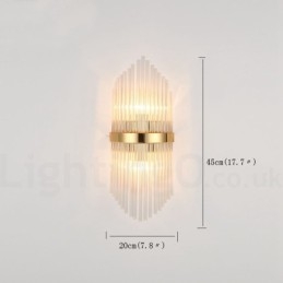 Modern Luxury K9 Kristallvägglampa Med Kristallskärm