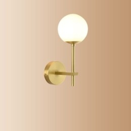 Modern Molecules Bean Vägglampa Med Kulglasskärm