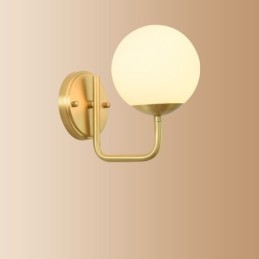 Modern Molecules Bean Vägglampa Med Kulglasskärm