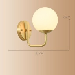 Modern Molecules Bean Vägglampa Med Kulglasskärm