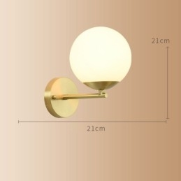 Modern Molecules Bean Vägglampa Med Kulglasskärm