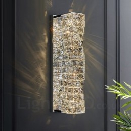 Modern K9 Crystal Vägglampa För Sängen Veranda Gang Vardagsrum Sovrum Studie
