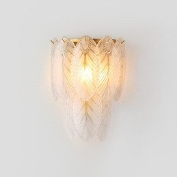 Nordisk Fransk Fjäder Kristall Vägglampetter Postmodern Belysning Lyx Vardagsrum Bakgrund Väggkorridor Som Hotell Panel Vägglampa