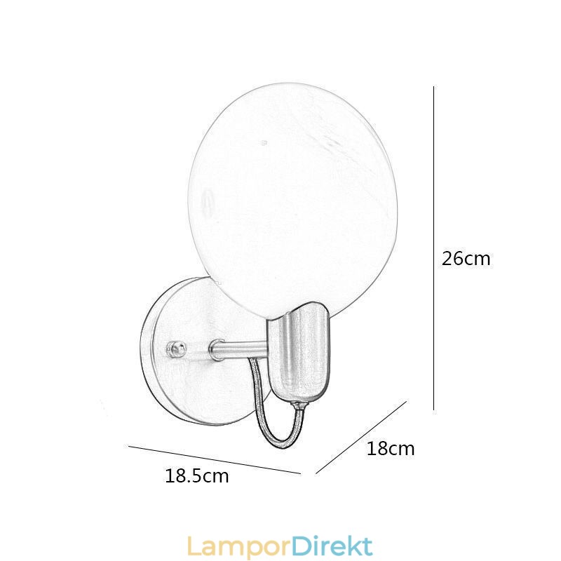 Marmor Vägglampa Korridor Vägglampa Rum Badrum Vägglampor