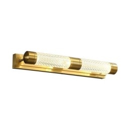 Vägglampa Mässing Akryl Cylinder Spegel Front Light