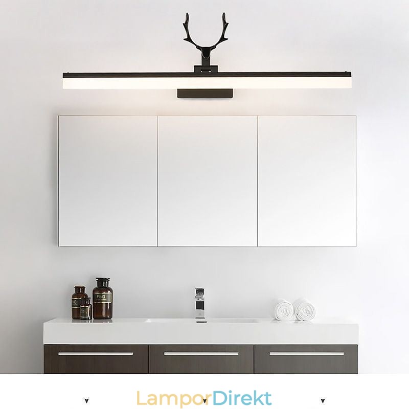 Antler Mirror Front Light Akryl Vägglampa Toalett Smink Ljus Armatur