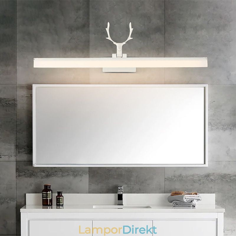 Antler Mirror Front Light Akryl Vägglampa Toalett Smink Ljus Armatur