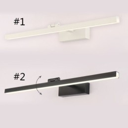 Nordic Style Spegel Front Ljus Vinkel Justerbar Vägglampa Toalett
